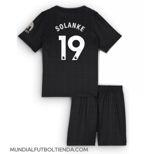 Camiseta Tottenham Hotspur Dominic Solanke #19 Segunda Equipación Replica 2025-26 para niños mangas cortas (+ Pantalones cortos)